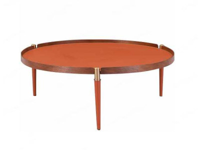 Mesa de centro Muebles de sala de estar Lujo Diseño moderno Mesa Naranja Mesas de centro