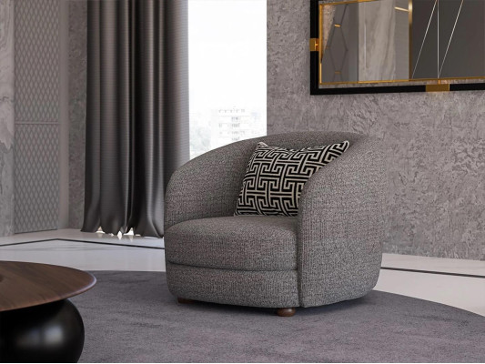 Muebles modernos Sillón Asiento tapizado Diseñador Decoración Mobiliario tapizado Textil Nuevo