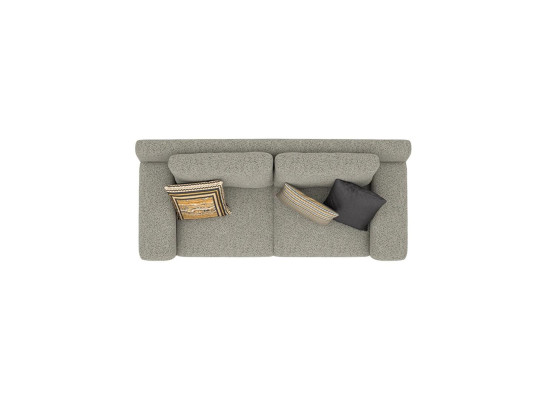Sofá moderno para la sala de estar de dos plazas, sofá tapizado de tela diseño de muebles nuevo.
