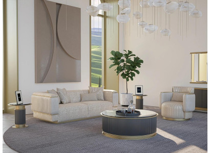 Juego de sala de estar de 2 piezas, sofá completo de diseño, sofá de tres plazas nuevo, sillón, conjunto de sofás.