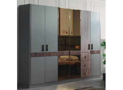 Gris armario grande Dormitorio armarios de madera Muebles de lujo Nuevos