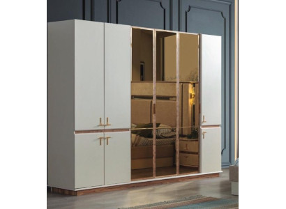 Armario moderno blanco para dormitorio Armarios de lujo de madera