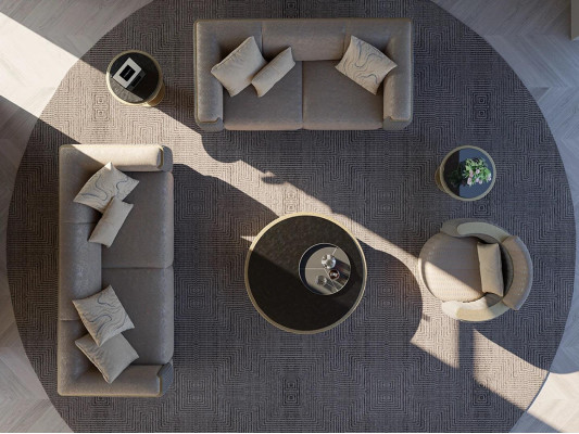 Sofá tapizado de 3 piezas completo para sala de estar moderno de tres plazas con sillón de dos plazas.