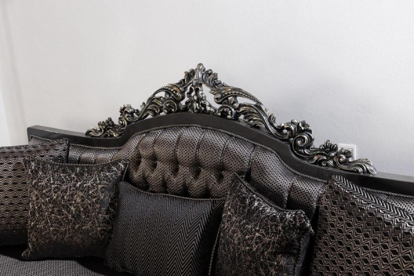 Sofás de 3 plazas de tela Big Furniture Sala de estar Clásico Nuevo Sofá de poliéster Sofa
