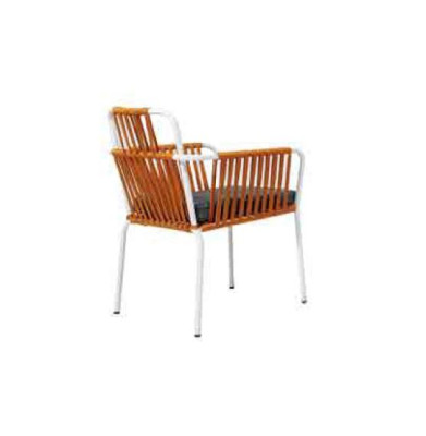 Muebles de comedor modernos, 4 sillas de terraza, muebles de acero inoxidable.