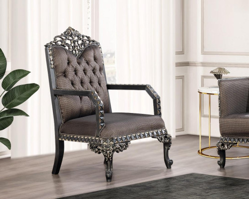 Sillón clásico de lujo de una plaza para el salón, sofá de una plaza.