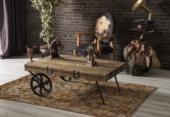 Mesa de centro Diseño Sala de estar Lujo Madera mobiliario contemporáneo Mesa Muebles Mesas