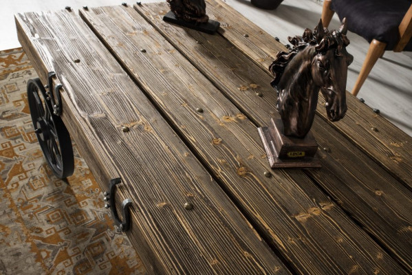 Mesa de centro Diseño Sala de estar Lujo Madera mobiliario contemporáneo Mesa Muebles Mesas