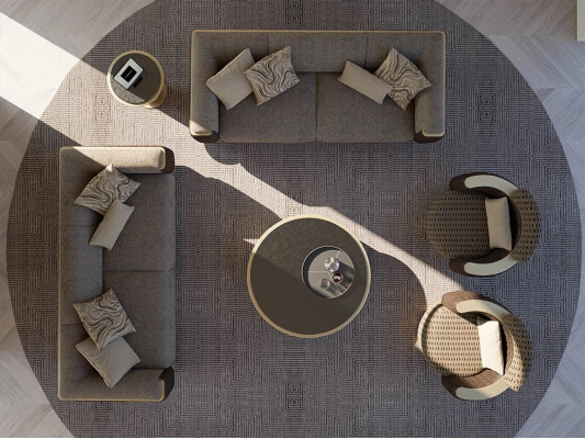 Conjunto de sofás 4 piezas Sofá de tela de tres plazas con cojines Sillón Nuevo Sofá de dos plazas