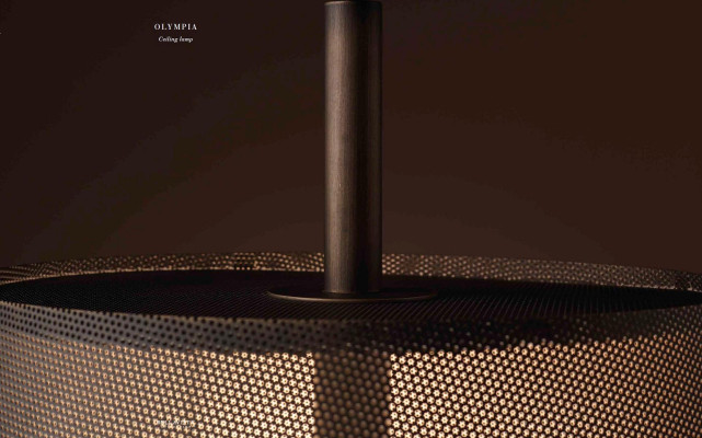 Lámpara de techo Sala de estar Superficie del dormitorio Lámpara de araña Luces nuevas Marrón