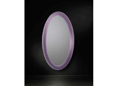 Sala de estar Pasillo Espejo de pie con marco Violeta Nuevo material Cristal con terciopelo