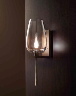 Cristal lámpara de pared aplique baliza sala de estar lámpara de lectura nueva