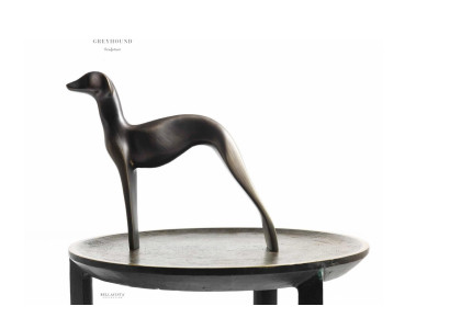 Escultura Patuni de madera flotante fundida en gres, decoración única, regalo.