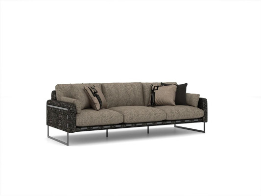 Conjunto de sala de estar de lujo: Sofá de tres plazas, sofá con mesa de centro, conjunto de 6 piezas.