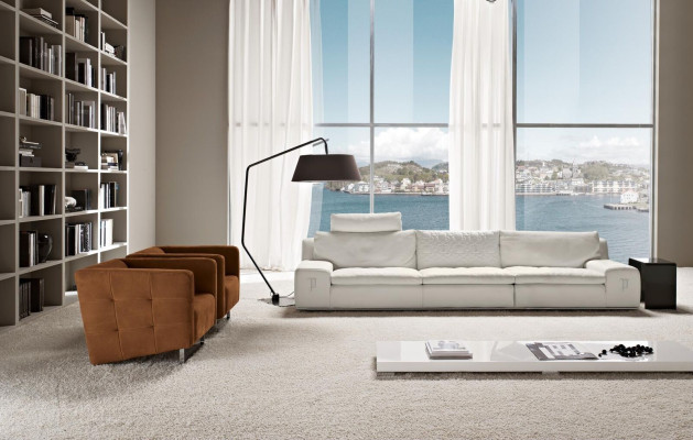 Sofá 4 plazas lujo diseñador sofá lujo sofás tapizados muebles italianos