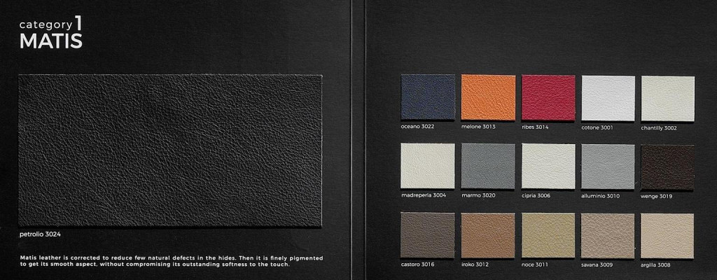 Sofá 3 plazas de lujo de cuero para sala de estar en color gris de diseño Prianera.