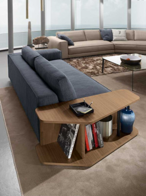 Sofá Muebles de la habitación Sofá de tres plazas Diseño Sofá de tres plazas Sofá tapizado Azul Prianera