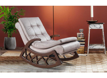 Moderna mecedora de madera elegantes muebles de salón para relajarse estructura de madera nuevo.