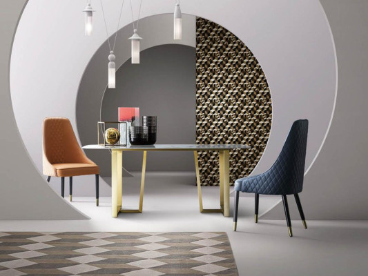 Mesa de comedor Grupo de mesas Juego de comedor Sala de estar Diseño decorativo de madera