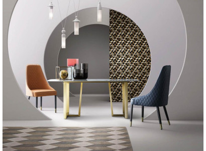 Mesa de comedor Grupo de mesas Juego de comedor Sala de estar Diseño decorativo de madera