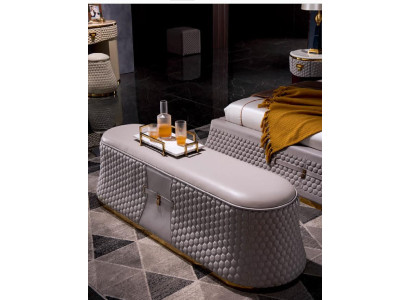 Taburete Pouf Sofá Acolchado Taburete auxiliar Reposapiés Otomana Taburete de muebles
