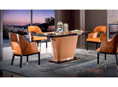Silla real tapizada de una plaza estilo moderno en color naranja.