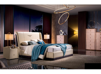 Cama de cuero Cama Doble Matrimonial Estructura Moderna Lujo Dormitorio Hotel