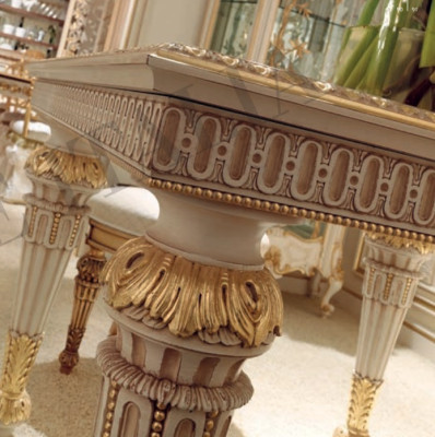 Mesa mesa de comedor Madera Mesas de comedor Comedor Mesas de diseño Madera Muebles de lujo Italia