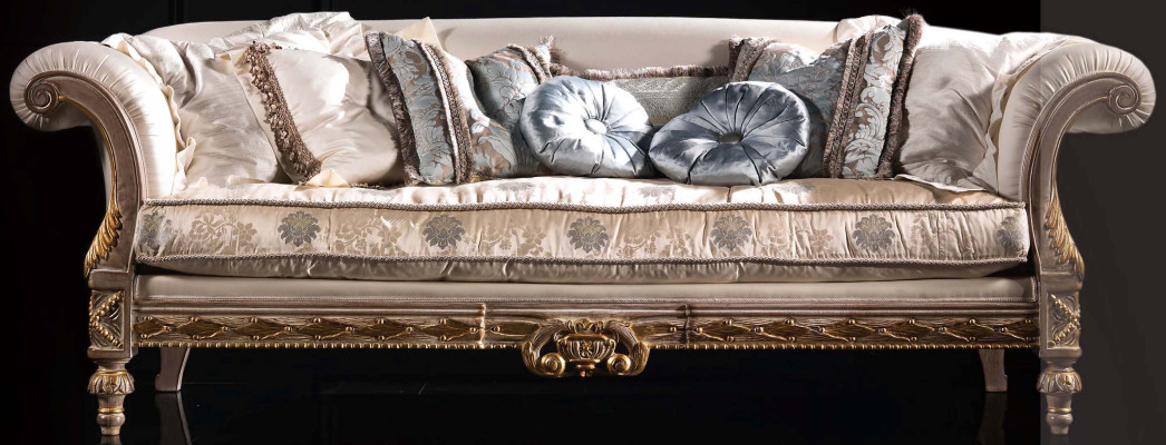 Chesterfield Sofá clásico de tres plazas Sofá de tela con textil 3 plazas.