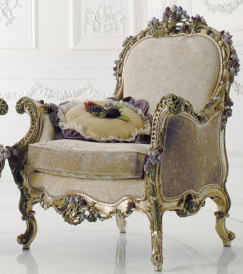 Sillón Sofá Sofá de 1 plaza Sofá de diseñador Sofás de club Art déco Tapizado Salón de televisión Lounge