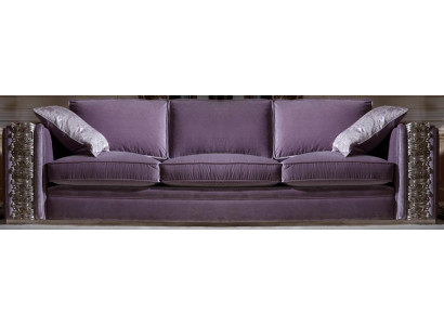 Sofá clásico Grande xxl Sofas Salón Textil de cuatro plazas Italiano