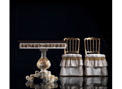 Mesa de comedor de madera, mesas de comedor, mesas de comedor, diseño de madera, muebles de lujo de Italia.