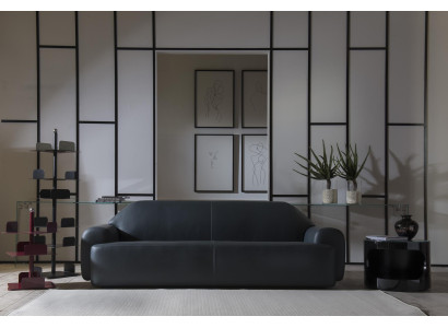 Sofá Sala de estar Muebles Sofás de tres plazas Sofás de cuero italiano de lujo Acolchados