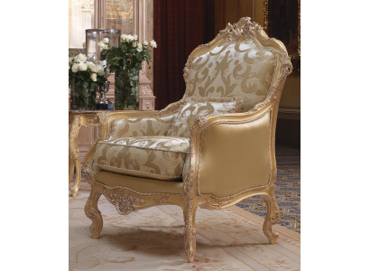 Sillón Biblioteca Silla de lectura Orejera Tapizado Muebles italianos Butaca individual