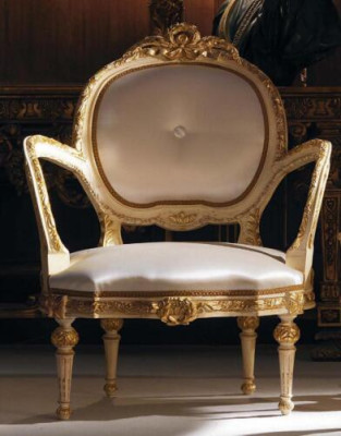 Silla de comedor Sillón Tapizada Muebles Clásicos Italianos Decoración Trono Nuevo