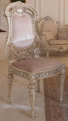 Sillas de comedor de madera Sillón de lujo Silla Blanca Sala de estar Muebles italianos Nuevos