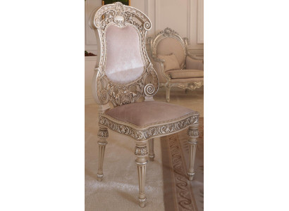 Sillas de comedor de madera Sillón de lujo Silla Blanca Sala de estar Muebles italianos Nuevos