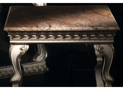 Mesa de centro de lujo de madera Mesa auxiliar Muebles clásicos Barroco Mesa rococó.