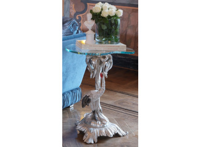 Mesa de centro de lujo de madera Muebles Mesas clásicas Mesa barroca rococó Mesa auxiliar