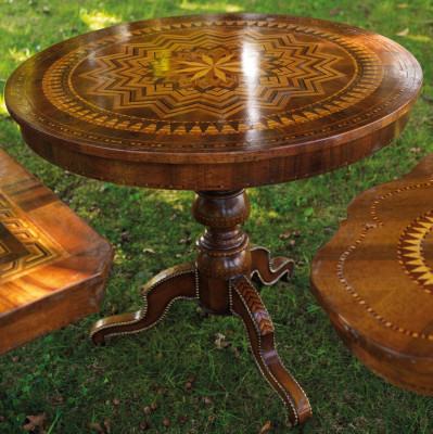 Mesa de comedor Mesa redonda Sala de estar Conjunto de madera de diseño Mesas redondas Nuevas