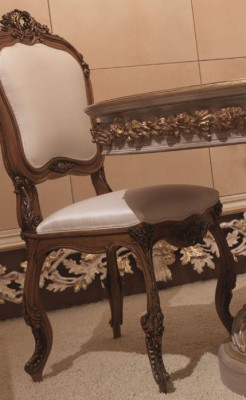 Silla de comedor Muebles Barroco Rococó Mesa de comedor Sillas Decoración italiana Nueva