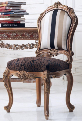 Silla de comedor Sillas de lujo Muebles de sala Muebles italianos Barroco Rococó