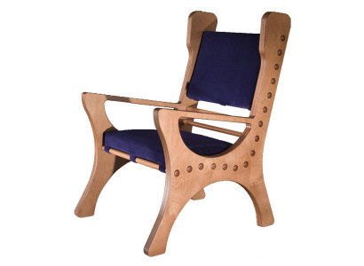 Silla de comedor de una sola plaza, sillón de madera de lujo de estilo barroco rococó, nuevo.