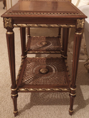 Mesa de centro Mesa auxiliar Barroco Rococó Mesa Muebles de madera Real Mesas Italia Nueva