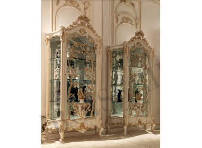 Vitrina de vidrio Armario Armarios Estante de madera Vitrina de diseño moderno para sala de estar Nueva