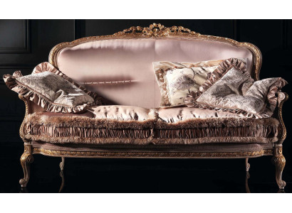 Diseño de sofás tapizados en tela, sofás de lujo de dos plazas, muebles de sofá.