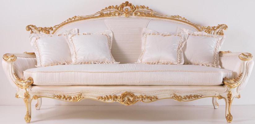 Sofá Chesterfield Acolchado Sofá Triple de 3 Plazas Sofás Muebles Italianos