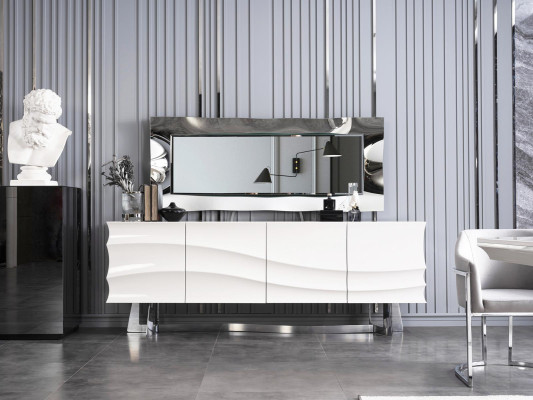 Buffet + espejo Sala de estar Muebles de madera Tocador Cómoda Nuevo