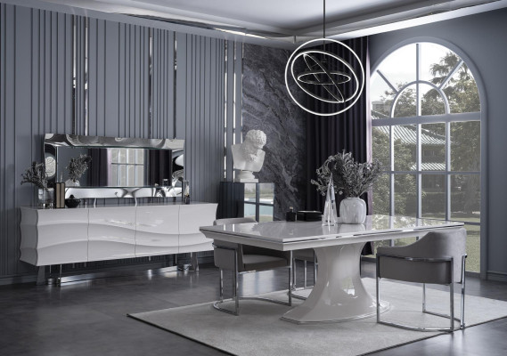 Buffet + espejo Sala de estar Muebles de madera Tocador Cómoda Nuevo