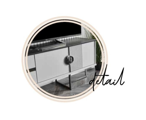 Aparato de pared rtv televisión Soporte bajo + mesa de centro blanca de madera